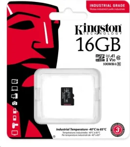 Karta Kingston 16GB microSDHC Industrial C10 A1 pSLC v jednom balení
