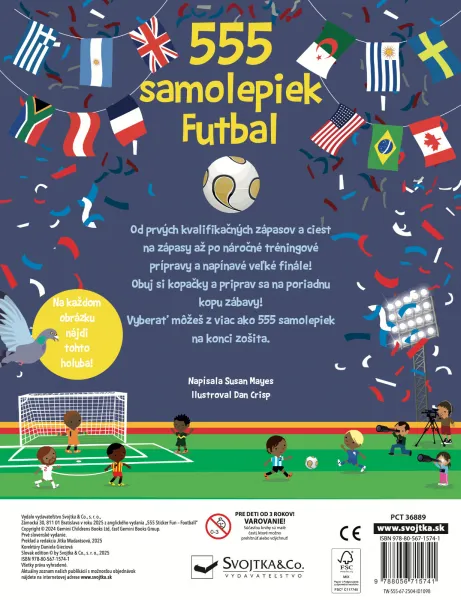 555 samolepiek - Futbal