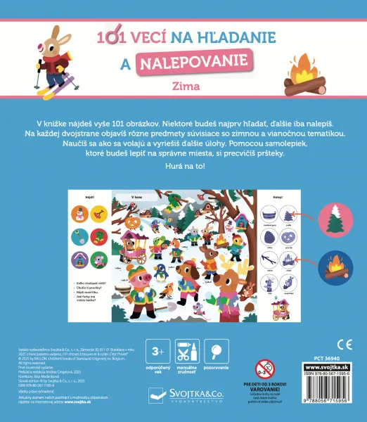 101 vecí na hľadanie a nalepovanie Zima