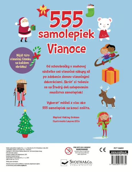 555 samolepiek - Vianoce