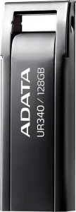 A-Data ADATA Flash Disk 128GB UR340, USB 3.2 Dash Drive, kov lesklá černá