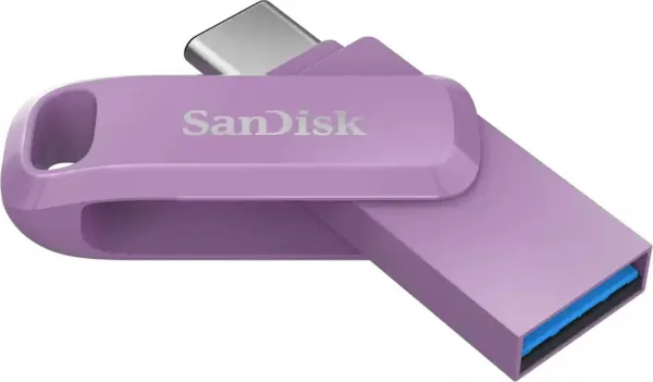 SanDisk Flash Disk 256GB Ultra Dual Drive Go, USB-C 3.2, Fialová