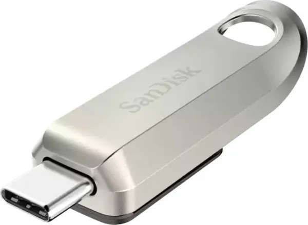 SanDisk Flash Disk 128GB Ultra Luxe, USB-C 3.2, Stříbrná