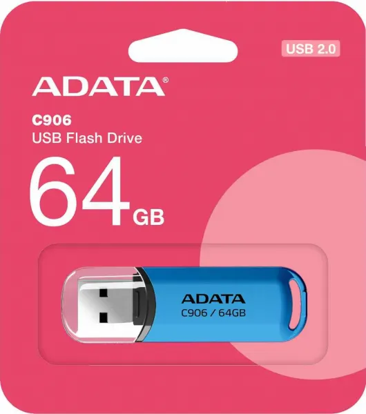 A-Data ADATA Flash Disk 64GB C906, USB 2.0, modrá
