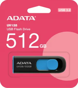 A-Data ADATA Flash Disk 512GB UV128, USB 3.2, černo-modrá