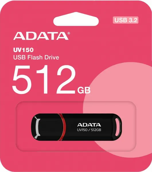 A-Data ADATA Flash Disk 512GB UV150, USB 3.2, černá