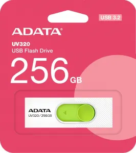 A-Data ADATA Flash Disk 256GB UV320, USB 3.2, bílo-zelená