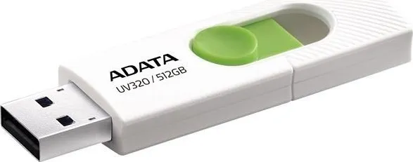 A-Data ADATA Flash Disk 512GB UV320, USB 3.2, bílo-zelená