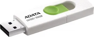 A-Data ADATA Flash Disk 512GB UV320, USB 3.2, bílo-zelená