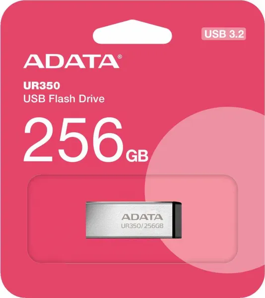 A-Data ADATA Flash Disk 256GB UR350, USB 3.2, stříbrno-černá