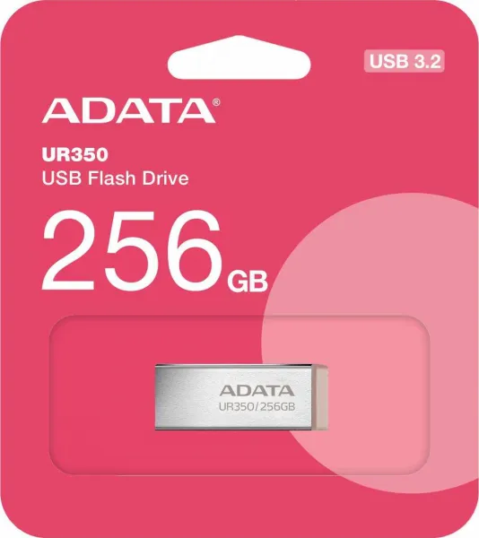 A-Data ADATA Flash Disk 256GB UR350, USB 3.2, stříbrno-hnědá
