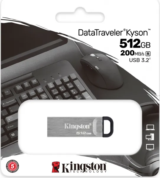 Kingston Flash Disk 512GB USB3.2 Gen 1 DataTraveler Kyson