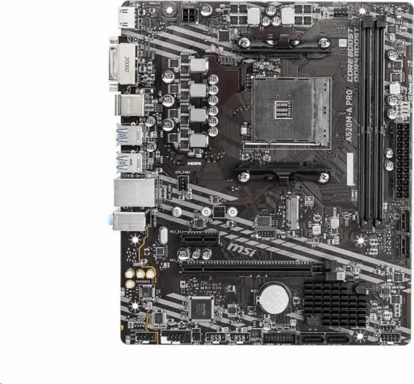 MSI MB Sc AM4 A520M-A PRO, AMD A520, 2xDDR4, m-ATX