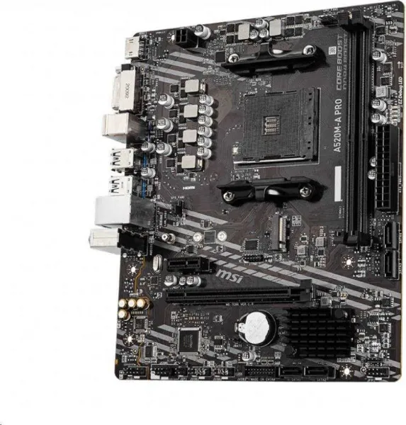 MSI MB Sc AM4 A520M-A PRO, AMD A520, 2xDDR4, m-ATX