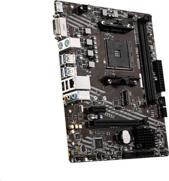 MSI MB Sc AM4 A520M-A PRO, AMD A520, 2xDDR4, m-ATX