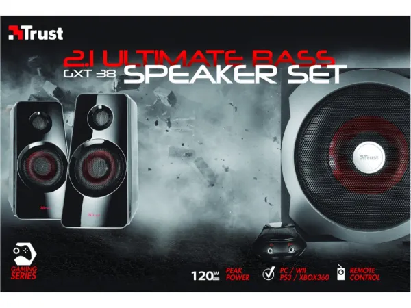 TRUST Reproduktory 2.1 sada reproduktorov so subwooferom GXT 38