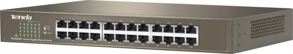 Tenda TEG1024D 24-portový gigabitový ethernetový prepínač, 10/100/1000 Mb/s, bez ventilátora, montáž do racku