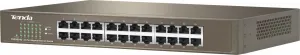 Tenda TEG1024D 24-portový gigabitový ethernetový prepínač, 10/100/1000 Mb/s, bez ventilátora, montáž do racku