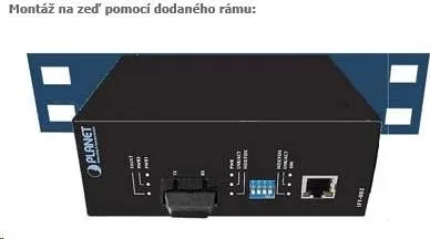 Planet ISW-501T, 5x 10/100, DIN, IP30, rozšírený teplotný rozsah -40 ~ 75 st.C