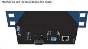 Planet ISW-501T, 5x 10/100, DIN, IP30, rozšírený teplotný rozsah -40 ~ 75 st.C