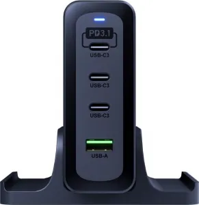 3mk nabíjecí stanice - Hyper Charging Station, 240 W, GaN, 3x USB-C + 1x USB-A