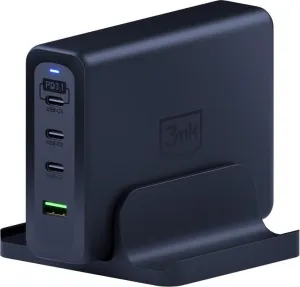 3mk nabíjecí stanice - Hyper Charging Station, 240 W, GaN, 3x USB-C + 1x USB-A