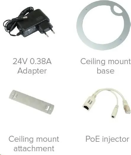 MikroTik cAP, 2dBi Dual-Chain, 650MHz CPU, 64MB RAM, 1x LAN, 2.4GHz Wi-Fi, 802.11b/g/n, vrátane. Licencia L4