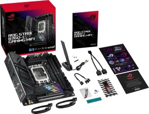 ASUS MB Sc LGA1700 ROG STRIX B760-I GAMING WIFI, Intel B760, 2xDDR5, 1xDP, 1xHDMI, WI-FI, mini-ITX