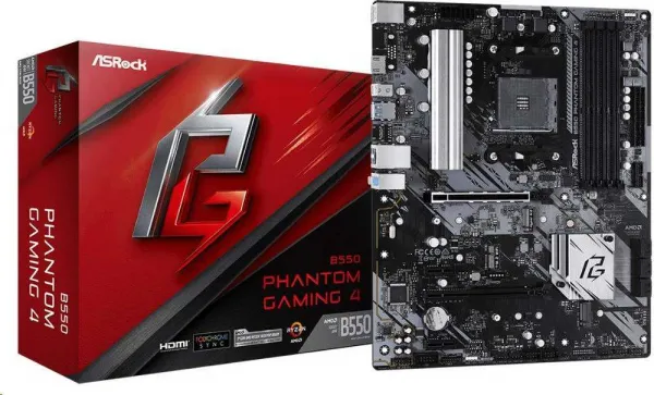 ASRock MB Sc AM4 B550 Phantom Gaming 4, AMD B550, 4xDDR4, HDMI