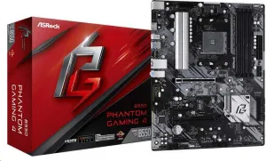 ASRock MB Sc AM4 B550 Phantom Gaming 4, AMD B550, 4xDDR4, HDMI