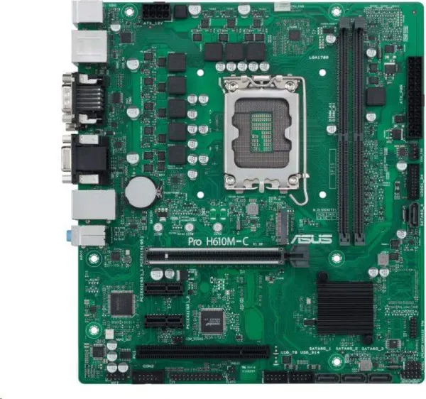 ASUS MB Sc LGA1700 PRO H610M-C-CSM, Intel H610, 2xDDR5, 1xDP, 1xHDMI, 1xDVI, 1xVGA, mATX