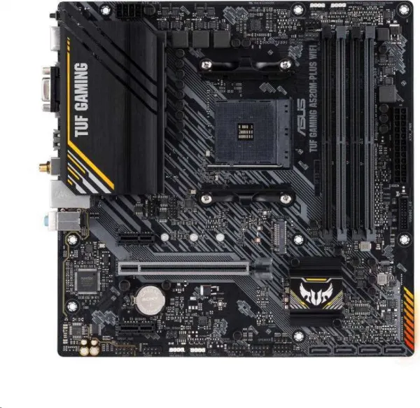 ASUS MB Sc AM4 TUF GAMING A520M-PLUS WIFI, AMD A520, 4xDDR4, 1xDP, 1xHDMI, VGA, WI-FI, mATX