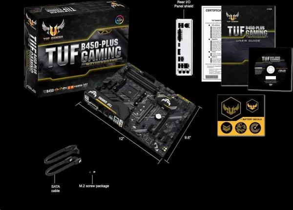 ASUS MB Sc AM4 TUF GAMING B450-PLUS II, AMD B450, 4xDDR4, 1xDP, 1xHDMI