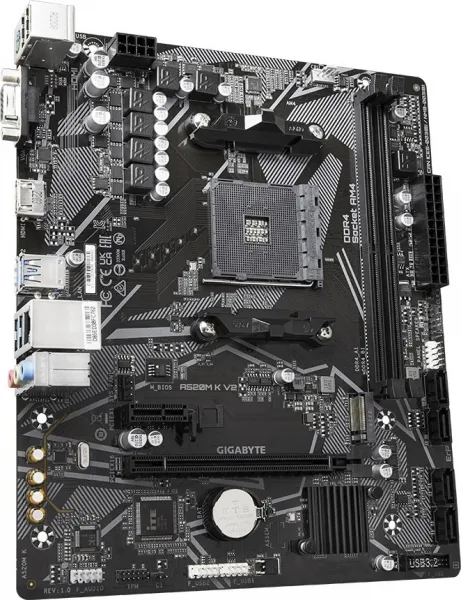 GIGABYTE MB Sc AM4 A520M K V2, AMD A520M, 2xDDR4, 1xHDMI, 1xVGA, mATX