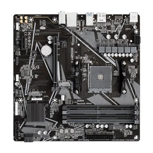 GIGABYTE MB Sc AM4 B550M K, AMD B550, 4xDDR4, 1xDP, 1xHDMI, mATX