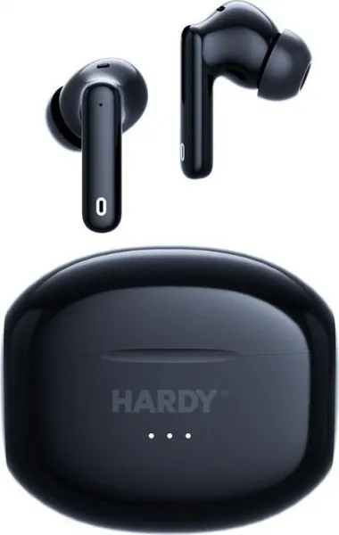 3mk bezdrátová stereo sluchátka HARDY LifePods Pro, stereo, nabíjecí pouzdro, černá