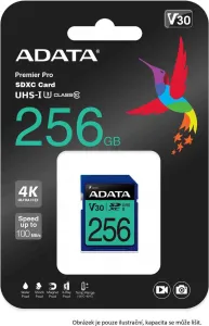 A-Data Karta ADATA SDXC 512GB Premier Pro UHS-I U3 Class 10 (R:95/W:60 MB/s)