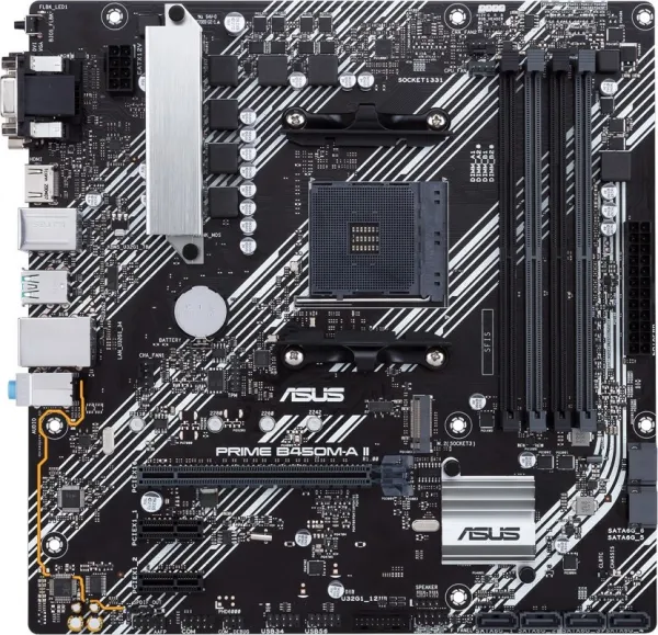 ASUS MB Sc AM4 PRIME B450M-A II, AMD B450, 4xDDR4, 1xHDMI, 1xDVI, 1xVGA, mATX