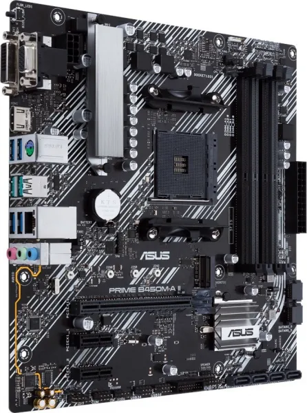 ASUS MB Sc AM4 PRIME B450M-A II, AMD B450, 4xDDR4, 1xHDMI, 1xDVI, 1xVGA, mATX