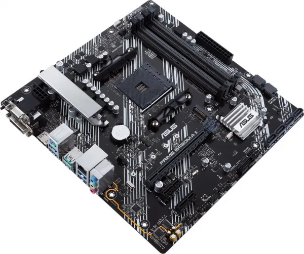 ASUS MB Sc AM4 PRIME B450M-A II, AMD B450, 4xDDR4, 1xHDMI, 1xDVI, 1xVGA, mATX