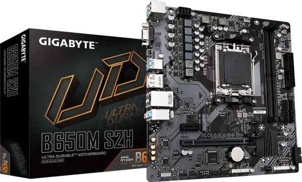 GIGABYTE MB Sc AM5 B650M S2H, AMD B650, 2xDDR5, 1xDP, 1xHDMI, 1xD-Sub, mATX