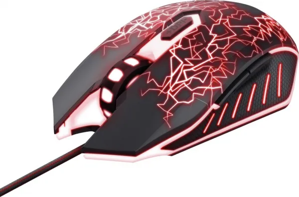 TRUST myš GXT 105X Izza Mouse, optická, černá