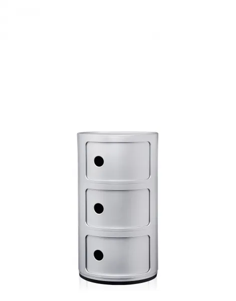 Kartell Stolík s úložným priestorom Componibili 4967, 3 úložné diely, viac farieb Farba: černá
