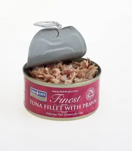 FISH4CATS Konzerva pre mačky Finest tuniak s krevetami 70g