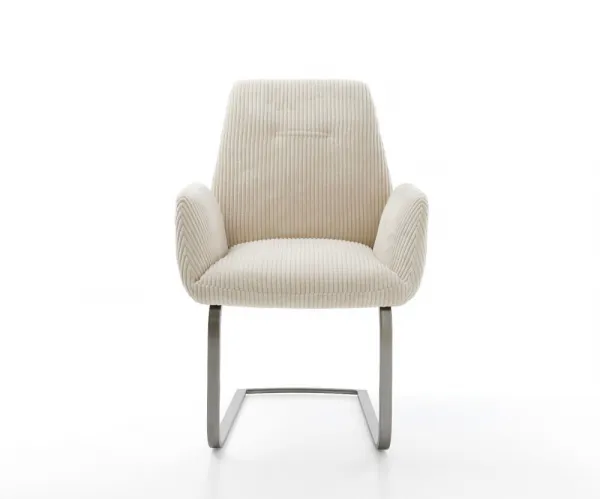 Konzolové kreslo Zoa-Flex Cord Beige Flat Graphite s vreckovým