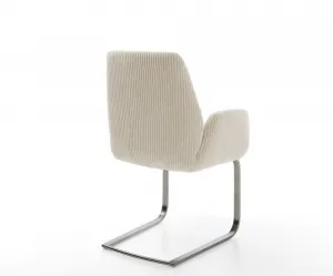Konzolové kreslo Zoa-Flex Cord Beige Flat Graphite s vreckovým