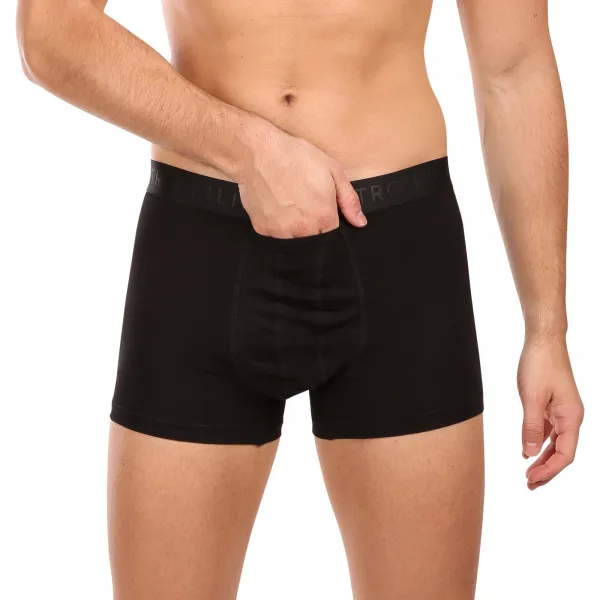 3PACK pánske boxerky Pietro Filipi balls holder čierné (3PBHC1) M, trenky