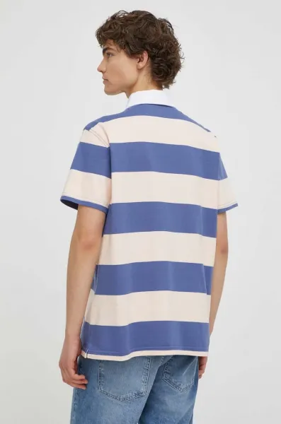 Bavlnené polo tričko Levi's vzorované