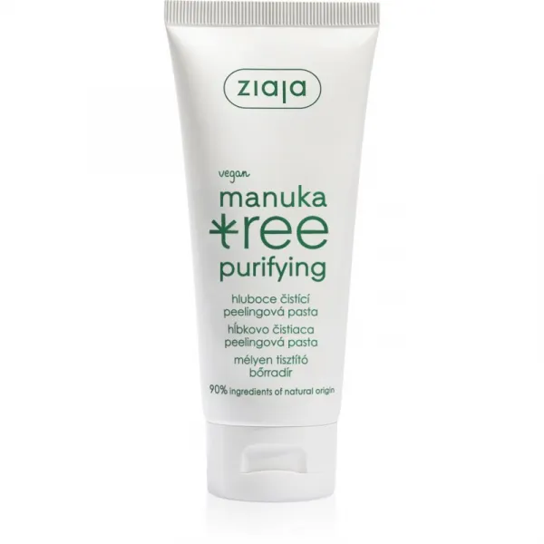 Ziaja Manuka Tree Purifying čistiaca peelingová pasta pre normálnu až mastnú pleť 75 ml