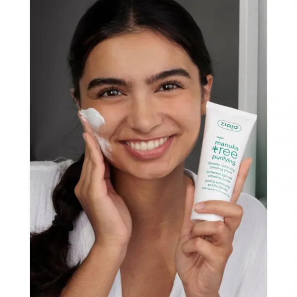 Ziaja Manuka Tree Purifying čistiaca peelingová pasta pre normálnu až mastnú pleť 75 ml